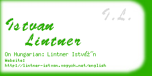 istvan lintner business card